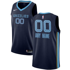 Memphis Grizzlies Custom Swingman Jersey Navy - Icon Edition 2019