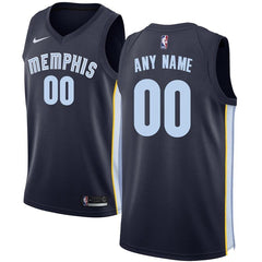 Memphis Grizzlies Swingman Custom Jersey Navy - Icon Edition 2019