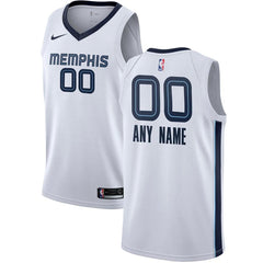 Memphis Grizzlies Swingman Custom Jersey White – Association Edition 2019