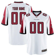 Men's Atlanta Falcons Customized Game White Jersey 2019