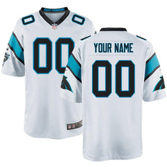 Men's Carolina Panthers Customized Game White Jersey 2019