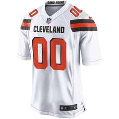 Men's Cleveland Browns Customized White Game Jersey - 2019