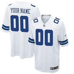 Men's Dallas Cowboys Customized Game White Jersey 2019