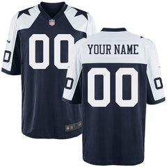 Men's Dallas Cowboys Customized Throwback Game Jersey 2019