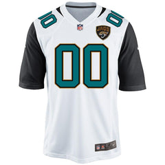 Men's Jacksonville Jaguars White Custom Game Jersey 2019