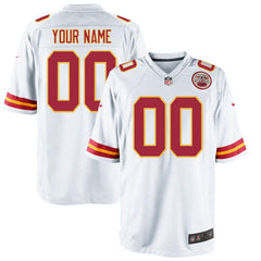 Men's Kansas City Chiefs Customized Game White Jersey 2019