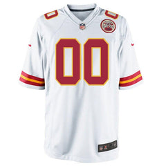 Men's Kansas City Chiefs Customized Game White Jersey 2019