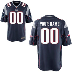 Men's New England Patriots Customized Game Team Color Jersey 2019