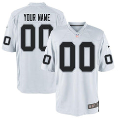 Men's Oakland Raiders Customized Game White Jersey 2019