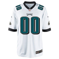 Men's Philadelphia Eagles Customized Game White Jersey 2019