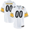 Image of Men's Pittsburgh Steelers Customized Game White Jersey 2019