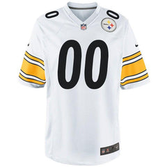 Men's Pittsburgh Steelers Customized Game White Jersey 2019