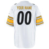 Image of Men's Pittsburgh Steelers Customized Game White Jersey 2019