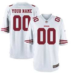 Men's San Francisco 49ers Customized Game White Jersey 2019