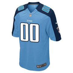 Men's Tennessee Titans Light Blue Custom Alternate Jersey 2019