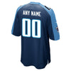 Image of Men's Tennessee Titans Navy Custom Game Jersey 2019