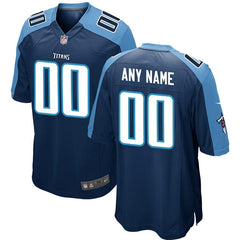 Men's Tennessee Titans Navy Custom Game Jersey 2019