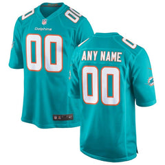 Miami Dolphins Custom Game Jersey – Aqua 2019