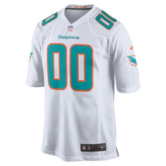 Miami Dolphins Custom Game Jersey – White 2019