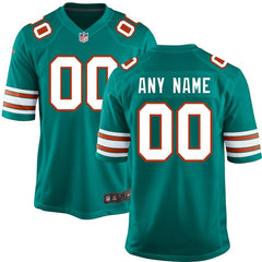 Miami Dolphins Customized Throwback Jersey - Aqua 2019