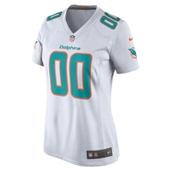 Miami Dolphins Women's Custom Game Jersey – White 2019