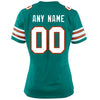 Image of Miami Dolphins Women's Custom Throwback Jersey - Aqua 2019