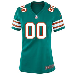 Miami Dolphins Women's Custom Throwback Jersey - Aqua 2019