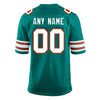 Image of Miami Dolphins Youth Custom Throwback Game Jersey - Aqua 2019