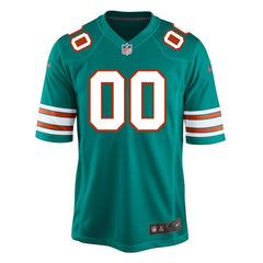 Miami Dolphins Youth Custom Throwback Game Jersey - Aqua 2019