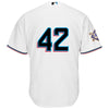 Image of Miami Marlins Majestic 2019 Jackie Robinson Day Official Cool Base Jersey – White 2019