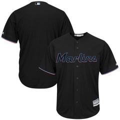 Miami Marlins Majestic Alternate 2019 Official Cool Base Team Jersey – Black 2019