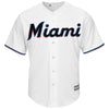 Image of Miami Marlins Majestic Home 2019 Cool Base Custom Jersey – White 2019