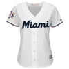 Image of Miami Marlins Majestic Women's 2019 Jackie Robinson Day Official Cool Base Jersey – White 2019