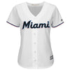 Image of Miami Marlins Majestic Women's Home 2019 Cool Base Custom Jersey – White 2019