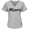 Image of Miami Marlins Majestic Women's Road Team Cool Base Jersey - Gray 2019