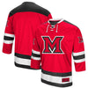 Image of Miami University RedHawks Colosseum Athletic Machine Hockey Sweater Jersey – Red 2019