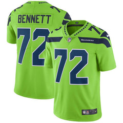 Michael Bennett Seattle Seahawks Vapor Untouchable Color Rush Limited Player Jersey - Neon Green 2019