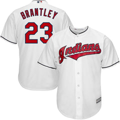 Michael Brantley Cleveland Indians Majestic Home Official Cool Base Player Replica Jersey - White 2019