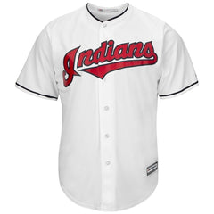 Michael Brantley Cleveland Indians Majestic Home Official Cool Base Player Replica Jersey - White 2019