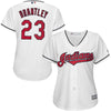 Image of Michael Brantley Cleveland Indians Majestic Women's Cool Base Player Jersey - White 2019