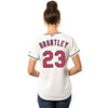 Image of Michael Brantley Cleveland Indians Majestic Women's Cool Base Player Jersey - White 2019