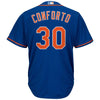 Image of Michael Conforto New York Mets Majestic Alternate Official Cool Base Replica Player Jersey - Royal 2019