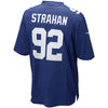 Image of Michael Strahan New York Giants Youth Retired Game Jersey - Royal Blue 2019