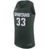 Image of Michigan State Spartans College Replica Basketball Jersey – Green 2019