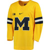 Image of Michigan Wolverines Replica Hockey Jersey - Maize 2019