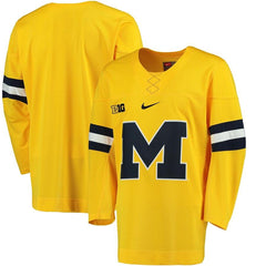 Michigan Wolverines Replica Hockey Jersey - Maize 2019