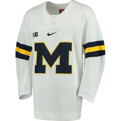 Michigan Wolverines Replica Hockey Jersey - White 2019