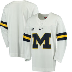 Michigan Wolverines Replica Hockey Jersey - White 2019