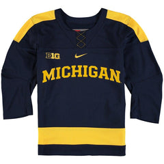 Michigan Wolverines Youth Hockey Jersey - Navy 2019