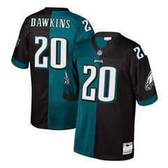 Brian Dawkins Philadelphia Eagles Mitchell &amp; Ness Retired Player Split Replica Jersey – Black/Midnight Green 2019